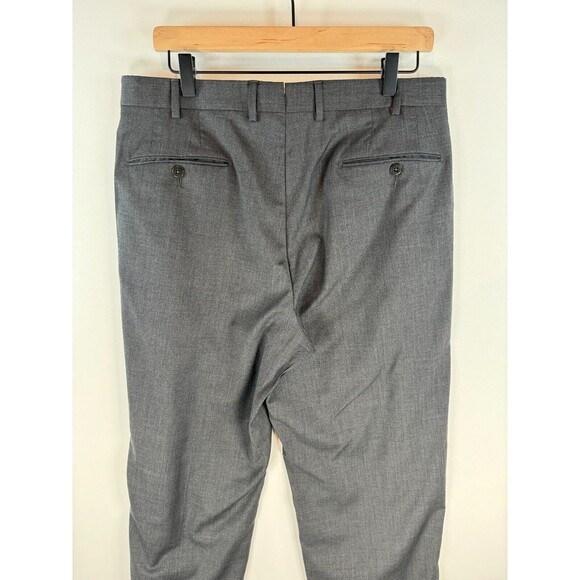 Ermenegildo Zegna Mens Pants Gray Dress Straight Trouser Workwear Formal 34x31 - Picture 4 of 14